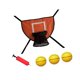 thumbnail image 5 of Juego de aro de baloncesto para trampolín, portería de baloncesto para la mayoría de los entrenamientos de trampolines Baloncesto amarillo, 5 of 8