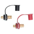 thumbnail image 1 of 250A Battery Charger Post Kit with 3/4in Studs & Color-Coded Caps - PC & Brass Corrosion-Resistant Terminal Set for Automotive, RV, Marine, Racing & Agricultural Power Systems - UL94 V-0 Fire Rated, 1 of 6