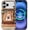 Cute Ghost Bookish Fall Vibes, variant on for iPhone 17 Pro Case for Women Girl Men Boy, Compatible with MagSafe, Shockproof Soft Silicone & Hard PC Shell Protective Case for iPhone 17 Pro - Skeleton Hand and Cat
