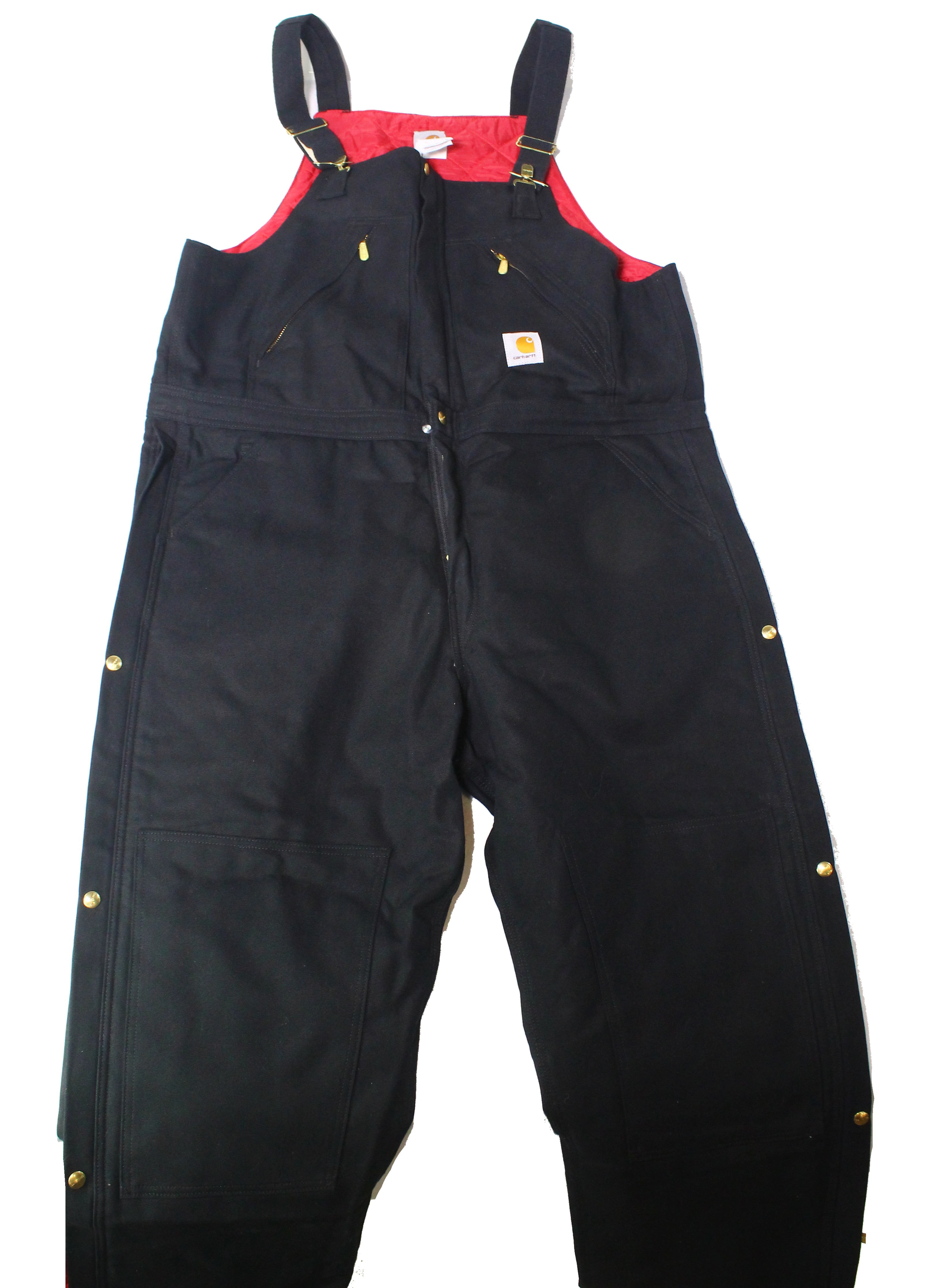 Carhartt Pants - Mens Quilt-Lined Zip-To-Thigh Overalls Pants 42 ...
