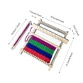 thumbnail image 1 of Máquina de tejer a mano, juego de tejido de tejer de material de madera natural, ecológico y no tóxico, interesante y único para ni?os, bricolaje Decoración Hogareña Fugacal NO, 1 of 7