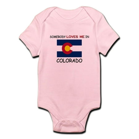 

CafePress - Somebody Loves Me In COLORADO Infant Bodysuit - Baby Light Bodysuit