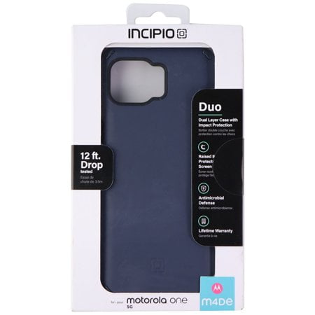 Incipio Duo Series Dual Layer Case for Motorola One 5G - Indigo Blue