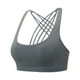 thumbnail image 2 of Sonducket Sujetadores deportivos Entrenamientos Material elástico de primera calidad Sujetador deportivo Ejercicio de ductilidad Deporte Prop Ropa interior gris claro XL, 2 of 6