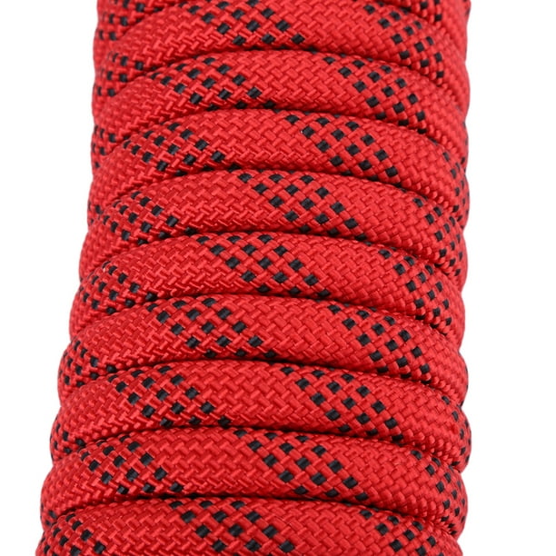 Herwey Climbing Rope, 12mm Heavy Duty Paracord Panchute Corad Lanyard with  Carabiner Climbing Rope Accessory, Survival Cord 