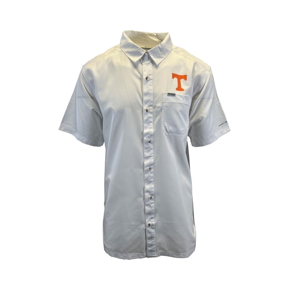 Columbia Men's White Shirt Tennessee Volunteers PFG Slack Tide Omni-Shade (335)