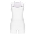 thumbnail image 5 of QATAINLAV Two Piece Sets for Women Trendy O Ring Strap Tank Tops Matching Shorts Lounge Set Casual Sleeveless Solid Tunic Shirts and Workout Shorts with Pockets Camisas Para Hombres White S, 5 of 7