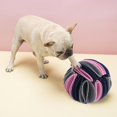 thumbnail image 3 of Alimentador de dispensación lenta plegable de moda, juguetes portátiles para entrenamiento de gatos, juguetes para mascotas, juguetes de rompecabezas - gris azul rosa Sunnimix bola de rapé, 3 of 7