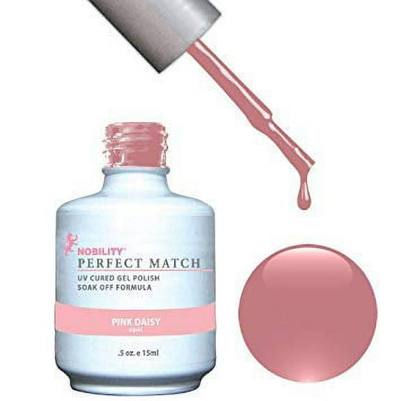 LECHAT - Perfect Match Pair of Soak off Gel   Matching Nail Polish - PMS05 Pink Daisy
