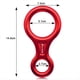 thumbnail image 4 of 35kn Escalada Mosquetón Figura 8rappel Cuerda Descender Figura de Aluminio Belay Dispositivo Rappel Downhill Equipo, 4 of 5