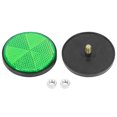 thumbnail image 4 of Unique Bargains 6 Pair M6x1.0 Green Plastic Universal Screw Mount Reflective Warning Reflector for Motorcycle Bicycle, 4 of 6
