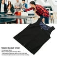 thumbnail image 4 of Camiseta sin mangas para hombre chaleco deportivo para hombre cierre de cremallera de secado rápido para correr, 4 of 8