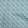 thumbnail image 1 of oneOone Georgette Viscose Teal Blue Fabric Ocean Underwater Life Quilting Supplies Print Sewing Fabric By The Yard 42 Inch Wide, 1 of 4