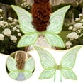 thumbnail image 1 of Wing Prop For Adults Fairy Angel Lightweight Semi Transparent Fabric With Wire And Elastic Straps Prop Fulllength Lightweight Wing For Indoor Outdoor, 1 of 6