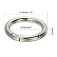 thumbnail image 2 of Unique Bargains Silver Tone Round Zinc Alloy Spring Gate O Ring Snap Clip Buckle, 10 Pack, 2 of 5