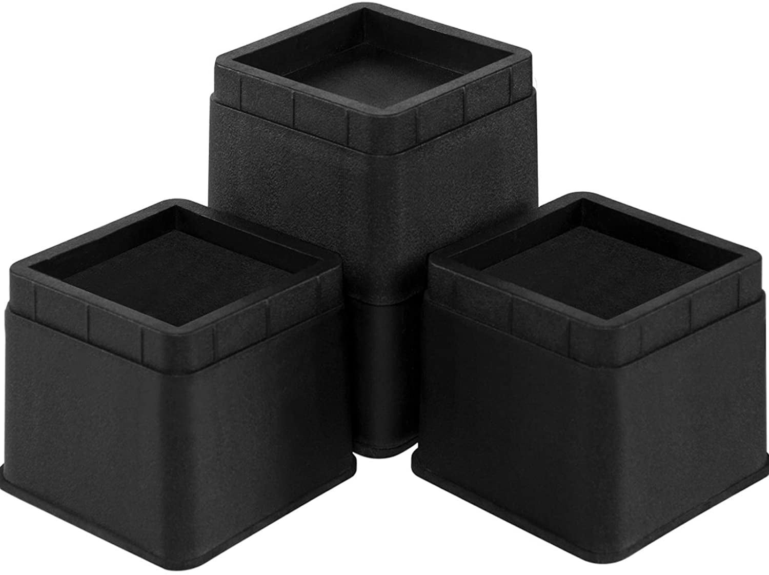Joyclub 2 Inch Heavy Duty Bed Risers Durable and Stackable Bed Lifts Fits to ... 