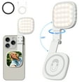 thumbnail image 1 of Cshidworld Luz Portátil para Selfies con Espejo, Magnética de 360°, Recargable por 1000mAh, 48 LED, 3 Modos, 10 Brillo, CRI 80, para Teléfono, Maquillaje, Transmisión en Vivo, Blanco, 1 of 7