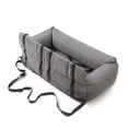 thumbnail image 5 of BODISEINT Dog Car Seat,Back Seat Pet Booster Seat Memory Foam Dog Car Bed Travel Safety Car Seat Washable Dog Bed Car Carrier,Pet Puppy Car Seat for Small to Medium-Sized Dogs (Linen Gray Double Seat), 5 of 7