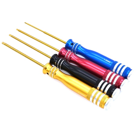 Apex RC Products 4-Piece Metric Allen Key Set – 1.5mm To 3.0mm With Aluminum Handles