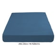 thumbnail image 3 of Stretch Fitted Bed Sheet Deep Pocket Mattress Cover Non Slip Elastic Bed Protector Soft Polyester Fabric Wrinkle Resistant All Around Secure Fit Bedding Sheet for Home Bedroom Use, 3 of 6