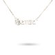 thumbnail image 4 of Qarigey Letra inglesa Doce Signo del zodiaco Collar de amistad Ins Cómodo Cadena de joyería delicada Colgante DIY Géminis Plata Géminis Plata 10piezas Qarigey CBP216314, 4 of 5