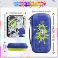 thumbnail image 3 of RHOTALL Étui de Transport Bleu pour Nintendo Switch & Switch OLED, Coque pour splatoon 3, Étui Rigide Portable de Voyage pour Accessoires de Jeu Switch, Ensemble avec Étui de Jeu et 2, 3 of 7