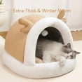 thumbnail image 2 of Warm Fleece Pet Bed - Deer Style, Cold-Proof Nest for Cats and Dogs, Thickened & Soft for Comfort, Adorable Look, Suitable for All Seasons, 2 of 6