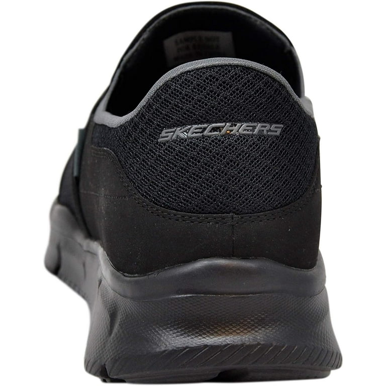 Skechers Men's Equalizer Persistent Sneaker, Black/Charcoal, 10 US - Walmart.com