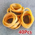 thumbnail image 1 of 40Pcs Large Yellow Rubber Bands, 6CM/2.4inch, for Home, Kitchen, Office Use, 1 of 6