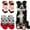style2, variant on TELOLY 8Pcs Dog Socks,Anti-Shedding Cotton Warm Paw Socks,For Small Medium Pets Dogs Dog Socks to Prevent Licking Paws,Style1