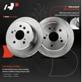 thumbnail image 2 of A-Premium Rear Disc Brake Rotors Set Compatible with Toyota Camry 1992-2001 Solara 1999-2003 Lexus ES300 1997-2001, 2 of 8