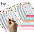 thumbnail image 3 of Christmas Trivia Game Cards Version 1 (25 Pack) Festive Holiday Party Guessing Activity Groups Kids Adults - Red Green Gold Themed Event Supply - 5x7 Size Set - Paper Clever Party, 3 of 7