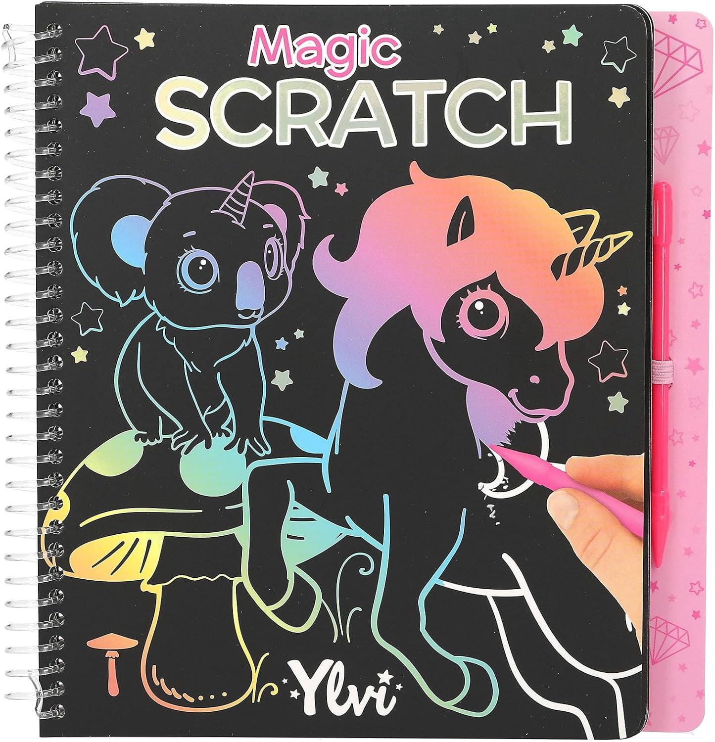 Depesche 12730 Ylvi Magic Book with 20 Pages of Fantastic Motifs, Booklet with Colourful Gradie