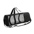 thumbnail image 3 of Bolsa de lona de malla, bolsa de viaje, bolsa transpirable, bolsa deportiva para gimnasio, deportes acuáticos, actividades de playa, natación, buceo, Negro, 3 of 8