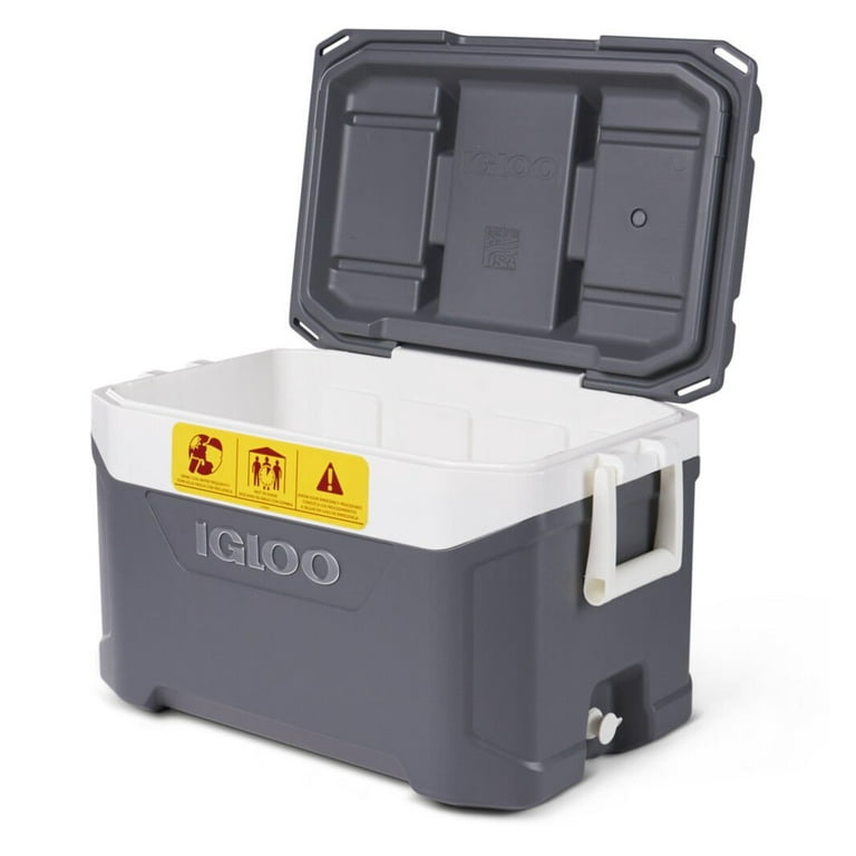 冷凍PL50 ML50 Igloo 385-50440 Workman Chest Cooler, 50 qt, Gray with Ice
