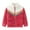 Red, variant on Godderr Toddler Kids Printing Fleece Jackets Outwears Baby Winter Fall Coats with Standing Collar Colorful Longsleeve Outfit Zip up for 1-7 Years