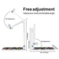 thumbnail image 3 of WIRESTER White Foldable Phone Stand for Desk, Adjustable Portable Cell Phone Holder for iPhone 17, 16, 15, 14 and Android Smartphones - Colorful Sugar Skulls, 3 of 6