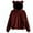 Wine, variant on Womens Hoodies Cute Bear Ears Hooded Sweatshirts Coat Warm Pullover Tops Casual Loose Fall Outwear,Size:XXL