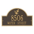 thumbnail image 1 of Whitehall 5124OG Personalized Anchor Arch Plaque-5124OG-Bronze / Gold, 1 of 1