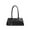 black, variant on Genuine Cowhide Women Underarm Bag,Pebbled Leather Barrel Purse Daily Commuter Handbag