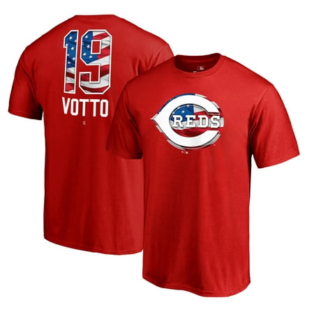 Joey Votto Cincinnati Reds Fanatics Branded 2019 Stars & Stripes Banner Wave Player T-Shirt -