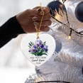 thumbnail image 5 of Personalized Iris Flower Ceramic Xmas Ornament, Iris Flower Christmas Ornament Gifts for Women Besties Friends Mommy, Custom Name Iris Lover Ceramic Ornament Xmas, Iris Flower Christmas Tree Ornament, 5 of 6