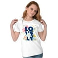 thumbnail image 4 of Lovely Roses Floral Cute Romantic Women's Graphic T Shirt Tees Brisco Brands X, 4 of 5