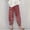 Red, variant on Hvot&aat Women Vintage Petal Pants Casual Beach Vacation Capri Pants Casual Elastic Waist Trousers
