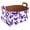 Multicolor 2, variant on Colorful Background Butterflies Storage Basket Collapsible Storage Bin, PU Foldable Basket Convenient Box Storage Organizer with Handles for Shelves Office Bedroom Closet Nursery Toys Laundry