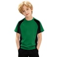 thumbnail image 5 of WENXIAOO T-Shirts à Manches Courtes pour Garçons, T-Shirts d'Été pour Enfants à Col Rond, T-Shirts Basiques, Hauts Décontractés, T-Shirts à Blocs de Couleur Tendance, 5 of 5