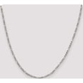 thumbnail image 5 of Sterling Silver 2.5mm Figaro Chain (20 X 2.5) Made In India qfg070-20, 5 of 5