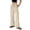 Khaki, variant on Comdrip Summer Bottoms for Women, Women's Spring and Summer Thin Solid Color Cotton and Linen Pocket Pants Casual Pants Linen Palazzo Pants Black L