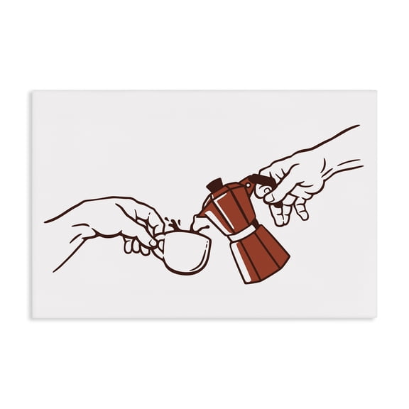 Stupell Industries Creation Of Coffee Classic Parody Canvas Wall Art, design by Tobe Fonseca