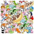 thumbnail image 3 of 35pcs Adorable Animal Stickers Cute Cartoon Sloth Stickers Panda Stickers for Suitcase Laptop Fridge, 3 of 9